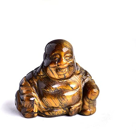 YUNHOME Schmücken Feng Shui Buddha Figur Buddha Deko Buddha Statue Maitreya Buddha Ornamente Jade Ornamente Kleine Buddha Statue Auto Ornamente Auto Ornamente Jade Handwerk Ornamente
