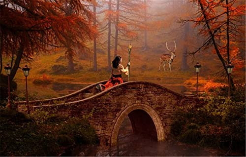 Puzzles 2000 Teile für Erwachsene, Frau und Hirsch Puzzles Lustiges Familienpuzzle Lernspiel Heimdekoration Großes Puzzle Erwachsenes Kind Puzzlespiel Spielzeug Geschenk-70x100cm(27.56x39.37inch)