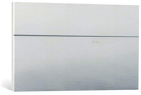 kunst für alle Leinwandbild: Viggo Johansen Baum-Schwäne - hochwertiger Druck, Leinwand auf Keilrahmen, Bild fertig zum Aufhängen, 85x50 cm