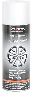EASTUP Premium Metallic Acrylic Enamel Wheel Paint Pearl Flash White - Brilliant Finish, High Durability, Fade-resistant, Quick Drying Rim Coating Spray Paint.