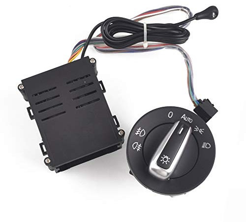 ZIxmix Car Headlight Switch Auto Chrom Lichtschalter Auto Lampe Sensor Licht/Passend for VW Golf 4 MK4 Headlight Switch