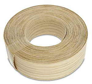 WoodPress® Real Oak Veneer Edging Tape – 40mm x 7.5m | Pre-Glued Iron on Edge Banding w/Hot Melt Adhesive