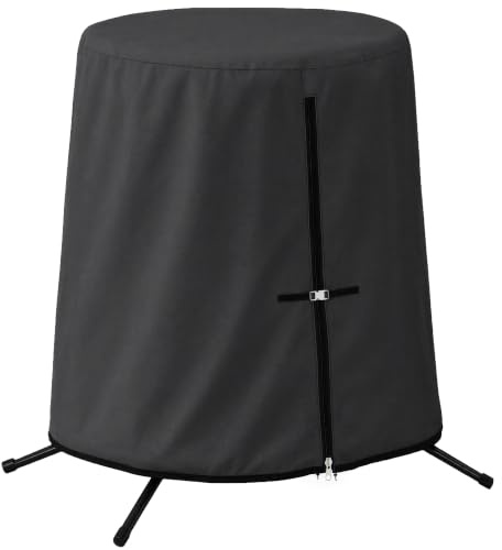Outsunny Hanging Egg Chair Cover, Outdoor Single Swing Chair Cover, Waterproof Anti-dust Furniture Protector with Zipper, 300D Oxford Fabric for 200 x 230 cm Stand, Black