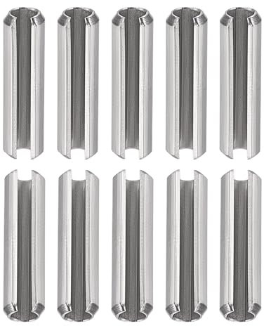 DTGN M4 x 16mm(DxL) Asolato Molla Perno - 20pz - Buono per Casa Macchina Fissaggio - 304 Inossidabile Acciaio Molla Perno Tensione Rullo Perno - Argento