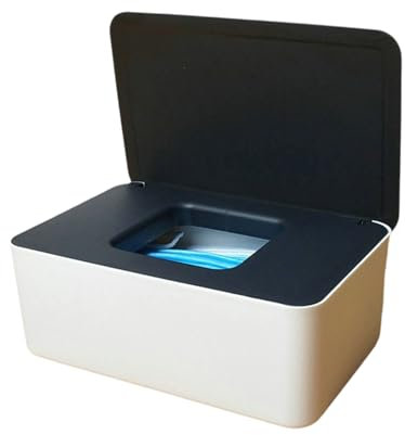 PTATT Desktop Sealing Wipes Dispenser Baby Wipes Case Sealed Hält Feuchte Tücher Frisch Flushable Case Holders Easy Open Und Close Non-Slip Für Büro Wohnheim Küche Waschra F