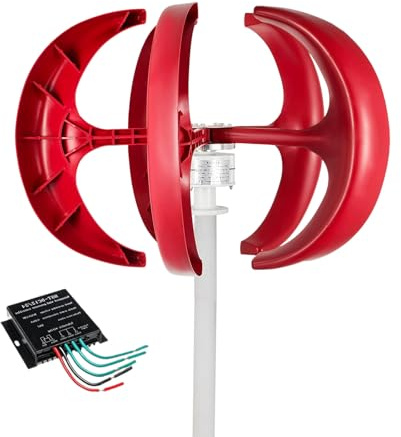 Generador de Turbina Eólica Vertical Sin Ruido de 12000W, 12V, 24V, 48V, 110V, 220V, Kit De Generador de Turbina Eólica Vertical Portátil con Controlador para Uso Doméstico Residencial,Red220V