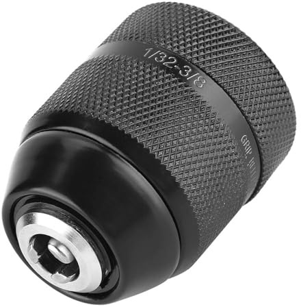 ❥❥Portabrocas de Metal sin Llave de Primera Calidad, Rosca de 3/8, 0,8 Mm-10 Mm, Duradero para Taladros Manuales y Eléctricos, Alta Resistencia Estructural, Excelente para