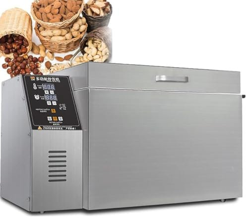 1800W/2500W Coffee Bean Roaster, Electric Nut Roasting Machine with Stainless Steel Heating Tube, Adjustable Temperature and 360° Even Baking, 7min Quickly Heating, for Peanut,Type10
