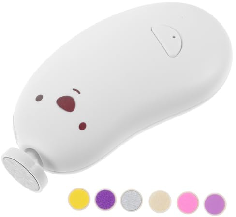 NOLITOY Elettrica Per Unghie Ragazza Tagliaunghie Elettrico Per Ragazza Strumento Manicure Pedicure Con Testine Levigatura e Luce Led