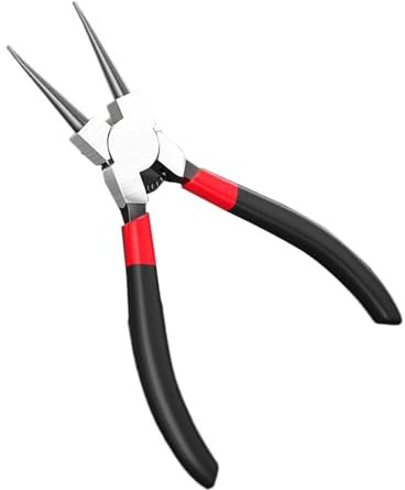 Pinza a molla multiuso da 5 pollici, pinza a punta dritta interna/esterna da 5 pollici, per riparazioni automobilistiche