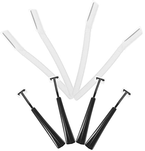Ipetboom 4juegos Recortador de Cejas Tipo Portátil Afeitadora Facial para Niñas Recortadora de Cejas de Uso Fácil Casa
