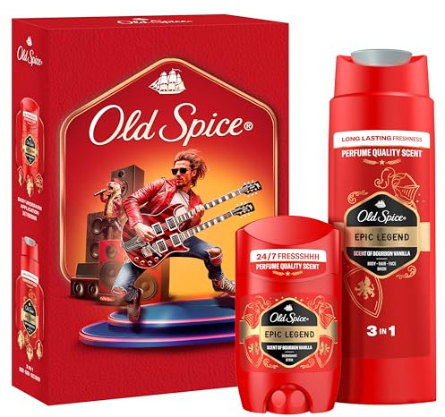 Old Spice Knight Geschenkset mit Epic Legend Deostick und Duschgel | für Männer, 24/7 Frischhh bei täglicher Anwendung, langanhaltender Duft in Parfumqualität