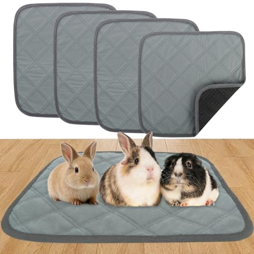 Wsetyy Guinea Pig Cage Liners, Pet Guinea Pig Pee Pads , Absorbent Guinea Pig Bedding Mat (30CM*30CM, A)