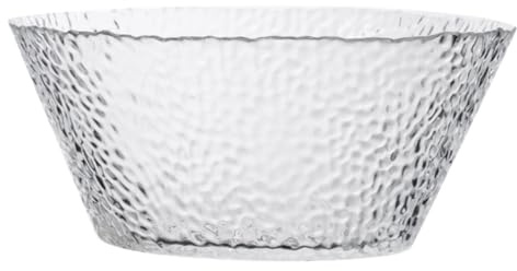 MUELODSIC Bol de Vidrio Transparente Irregular Ensaladera Creativa para Frutas Postres y Snacks Resistente y para Servir Hogar