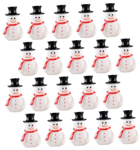 EPIGEIST 20piezas Adornos Mini Muñeco De Navideño Adorable Accesorios De Micropaisajismo para Fiesta De Navidad Decoraciones para Manualidades