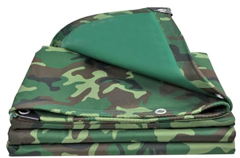 Waterproof Camouflage Tarpaulin Cover 1.5x2m for Camping Roofs Patios Pools Boats Heavy Duty Canvas Tarp with Reinforced Edges for Outdoor Use
