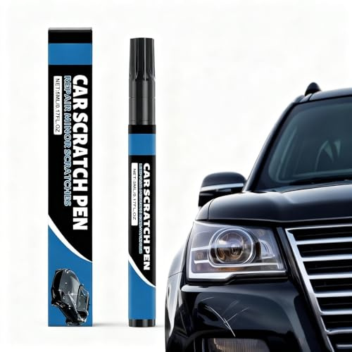 Nurila Lackstift Schwarz Glänzend 5ml,Auto Reparatur Lack Auto Pinsel Perfekte Deckkraft Und Schnelle Trocknung, Kratzer Entferner Auto Schwarz Für Autos Reparaturwerkzeug
