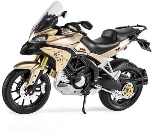 1/12 För Ducati MTS Enduro Die Cast Motorcykelmodell Leksaksfordon Samling Autobike Shork-Absorber Off Road Autocykelleksaker Bil