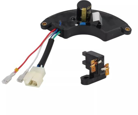 Helilyco Regolatore di tensione automatico AVR 4kW-10kW stile mezza luna con collegamento a 6 fili compatibile con Harbor Freight Predator Generator 6500/5500W