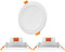 ENUOTEK Lampade Plafoniere Faretti a LED da Incasso da Soffitto 12W IP44 per Bagno Cucina Luce Calda Fredda Regolabile Diametro da Buco 110-135MM Non Dimmerabile Lot di 3