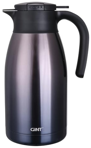 GiNT 1.9L / 64Oz Thermal Coffee Carafe, Insulated Stainless Steel Coffee Carafes for Keeping Hot/Double Walled Vacuum Thermal Carafe (Purple)