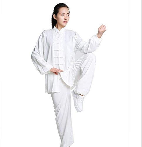 FLY FLU Tai Chi Femme, Vêtements De Tai Chi Pour Femmes Costume Tang Chinois Costumes Nationaux Qi Gong Wing Chun Suit Femmes Costume De Méditation Zen Lin Manches Longues Convient Aux Femmes