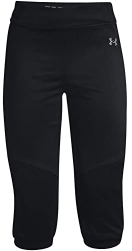 Under Armour Damen Vanish Softball Gürtel Hose, Schwarz (001)/Baseball Grau, M