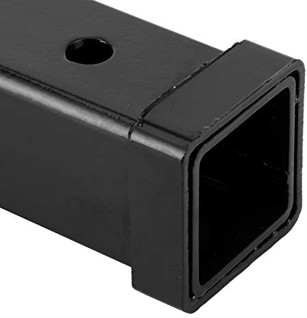 Voluxe Abschleppverlängerung, Stahl Schwarz Anhängerkupplung Empfänger Extender Kupplungsverlängerung Adapter, 5000lbs 12in Pfähle für Anhänger für Klasse 3/4 2in Empfänger Kupplungshalterung