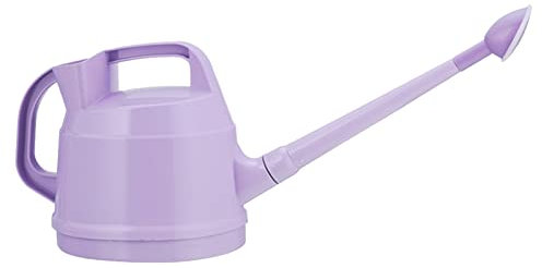 Thaoxl Regadera de Color Caramelo de 5 l, regadera de plástico Resistente y Duradera, para Plantas de Flores de jardín de Interior y Exterior (Color : Purple, Size : 5L)