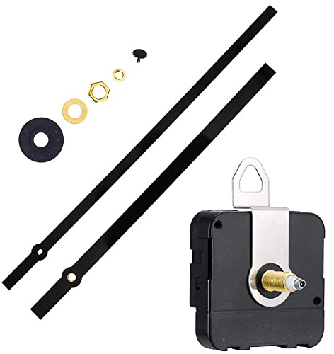 LICHENGTAI 8mm Hoch Drehmoment Lange Welle Uhrwerk Bewegung Mechanismus, Pendeluhr Bewegung Ersatz DIY Uhr Reparatur Zubehör Quarz Pendel Uhrwerk Set, DIY Ersatzteile Ersatz, Lautloses Uhr Zubehör