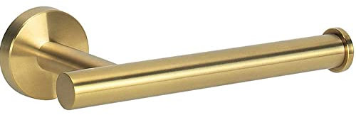 YUET Porte-Papier Toilette en Acier Inoxydable 304 Fixation Murale Support Porte Rouleau Papier Toilette pour Salle de Bain Accessoire de Derouleur Papier Distributeur Toilette WC en Or Brossé