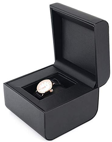 PACUM Schmuckschatulle – Uhrenbox, hochwertige Schmuckschatulle, Schmuckschatulle, personalisierte Schmuckschatulle, Armbandschatulle (Farbe: Schwarz) vision