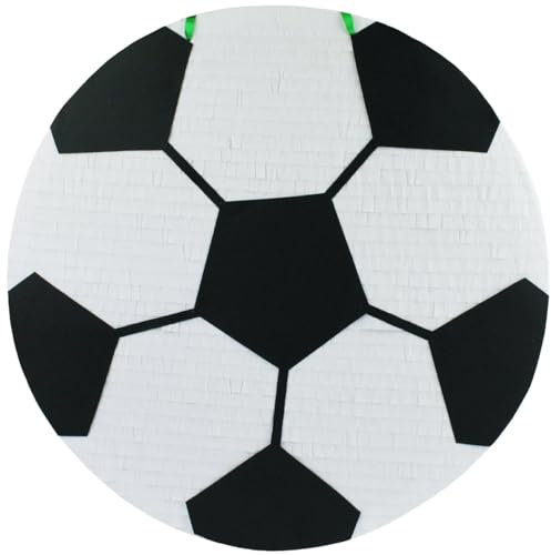MagicPinatas Pinata Fußball - Fussball Pinata für Jungen zum Geburtstag – Befüllbare Piñata mit Süßigkeiten & Spielzeug – Geschenkfertig in Zellophan verpackt – Partydeko für Kinder & Erwachsene
