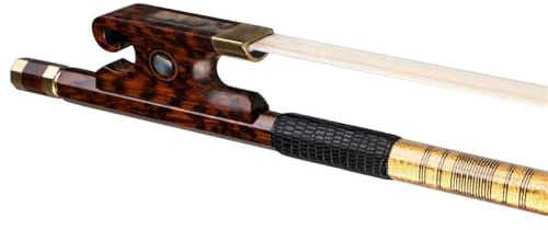 Musikinstrumente 4/4 Größe Master VIOLIN BOGEN Schlangenholz Stick Frosch Natürliches Weißes Rosshaar Einfachere Kontrolle Violine Geige Bogen Teil Zubehör