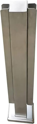 Balustradenpfosten aus Edelstahl für Balkon, Zaun, Terrasse, Trennwand, bodenstehend, Glasgeländerpfosten-Set (mittlerer Pfosten 95 cm)