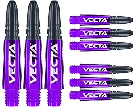 WINMAU Dart Shaft - Vecta Polycarbonat Dart Stems - 1 Set pro Packung (insgesamt 3 Dart-Schäfte) - Professionelles Dartzubehör - Verfügbar in den Größen Kurz, Intermediate und Medium