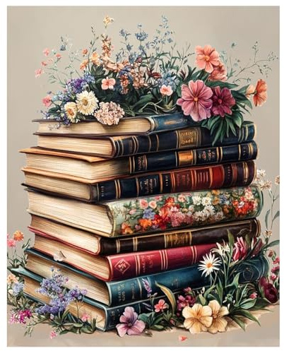 Daisen Art Peinture Numero Adulte, Peinture Numero Adulte Fleurs, DIY Peinture Acrylique pour Adultes Débutants, Numero d'Art cheerful painting 30×40cm