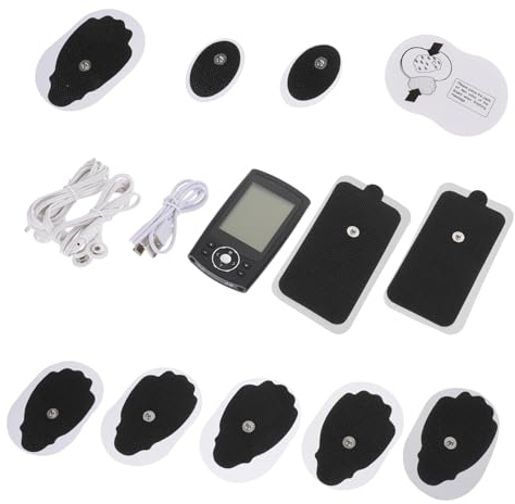USB Ladegerät 36 Modi Dualkanal Muskelstimulator 1 Satz | Kunststoff, Massage Sticker Enthalten, für Nacken und Gesäß, Leicht zu Bedienen