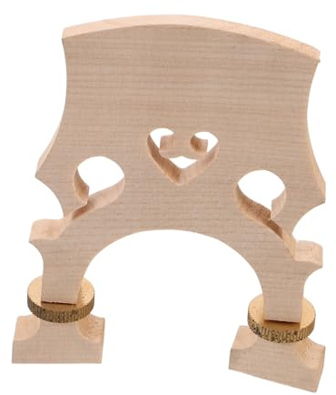 BESPORTBLE Verstellbarer Cellobrücke mit Niedriger und Hoher Stegoption für 3/4 Cello aus Ahornholz Beige Holzdesign Geeignet für Musikunterricht und Performance