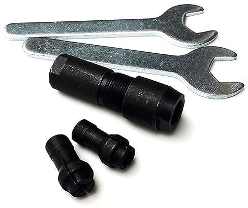 Malloy Amoladora Angular de 3/6 mm A Adaptador de Amoladora Recta Portabrocas de Amoladora de Metal para Pulido con Amoladora Angular 100