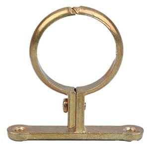 Messing-Rohrclip for 15 22 28 35 42 54 mm Außendurchmesser, an der Wand montierter Rohrhalterungsclip, festes Sanitärwasser mit Basis(22MM)