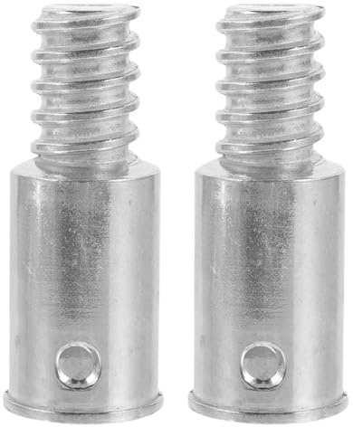 Cabilock 2pcs Threaded Broom Handle Adapter for Metal Poles Replacement Extension Pole Tips with Screw Interface for Mops Brooms Cleaning Tools