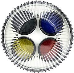 Celestron 94119-10-CGL 1.25-inch Eyepiece Filter Set (21, 80A, 15, Polarizing) Multicoloured