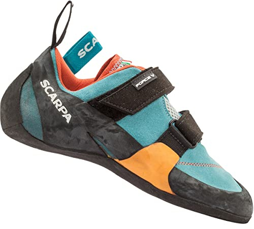 Scarpa Force V WMN, Chaussons d'escalade, Icefall- Mandarin Red Ed .,
