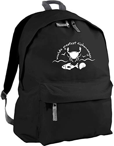 HippoWarehouse World's Greatest Fishmonger Backpack ruck Sack Dimensions: 31 x 42 x 21 cm Capacity: 18 litres