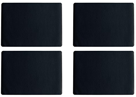 ASA Selection 7805420 Lederoptik Tischset, 46 x 33 cm, Polychlorid, schwarz (4er Pack)