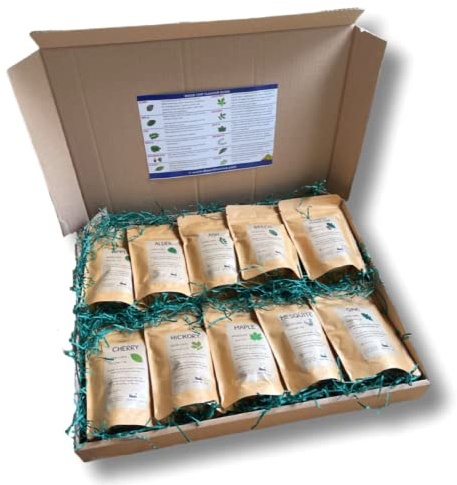 12 x Rökande Trä Chips Variation Presentförpackning - Miljövänlig