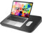 Duronic DML412 Laptopständer, Ergonomischer Laptop Tisch mit Kissen, Laptop Halterung mit Schaumstoffkissenstütze, Große Plattform mit tragbarem Design, Ideal für Bett, Sofa, Auto