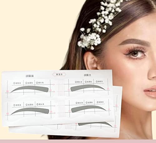 ONE STYLE/SHAPE SELF ADHESIVE [26-PIECES] EYEBROW STENCIL, HANDS FREE SHAPER, & MAKEUP | NATURAL LOOK & PERFECT EYEBROWS SHAPE EVERYTIME!