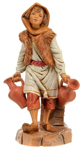 Holyart Krippen von Fontanini: PVC Krippe Fontanini Schäfer mit Kannen 30 cm
